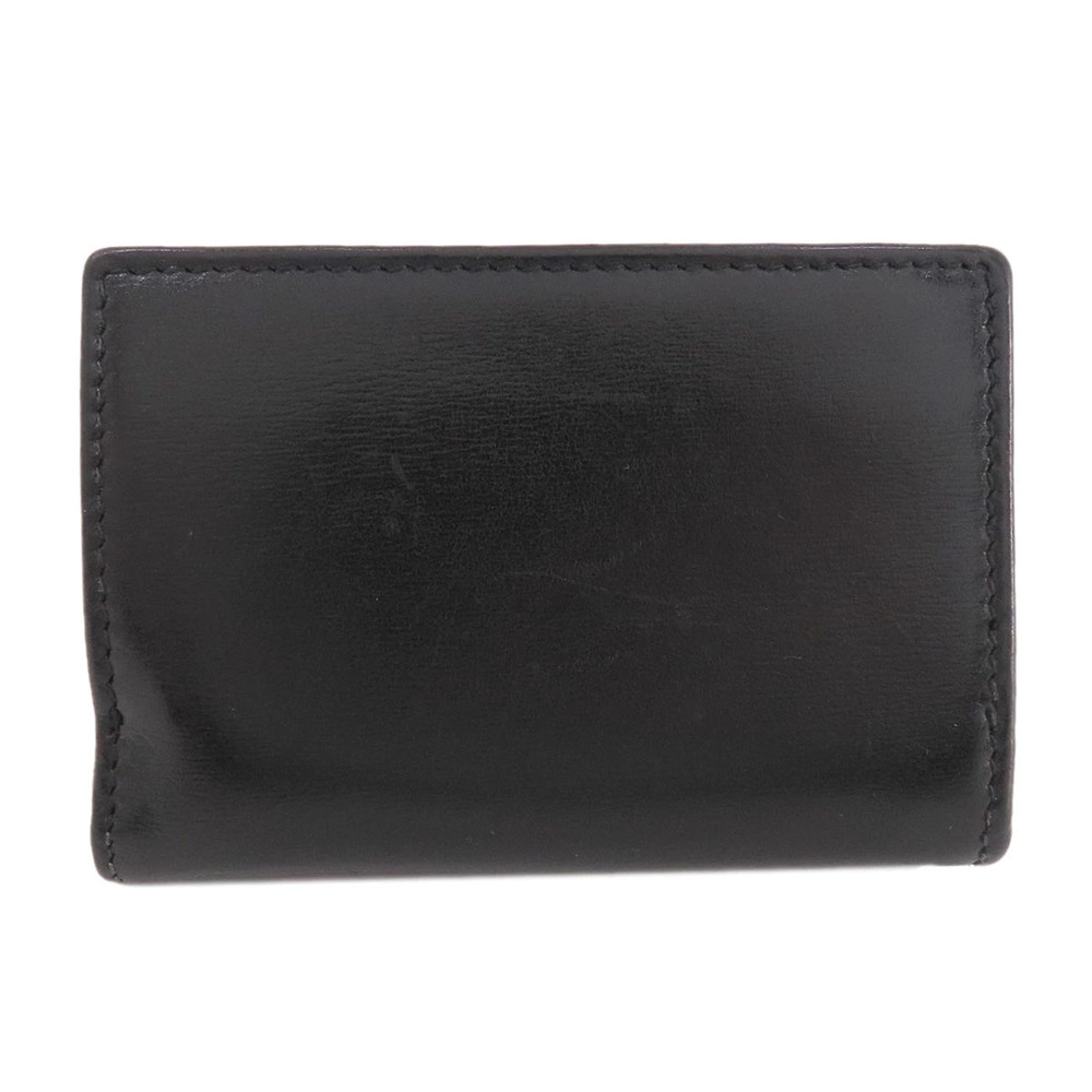Gucci Calfskin Wallet Wallet Compact fold Bi Horsebit Black